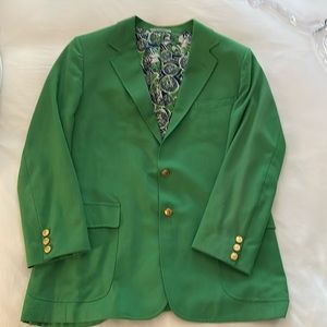 Men’s Lilly Pulitzer Mens Stuff Vintage Green Blazer, Size 42